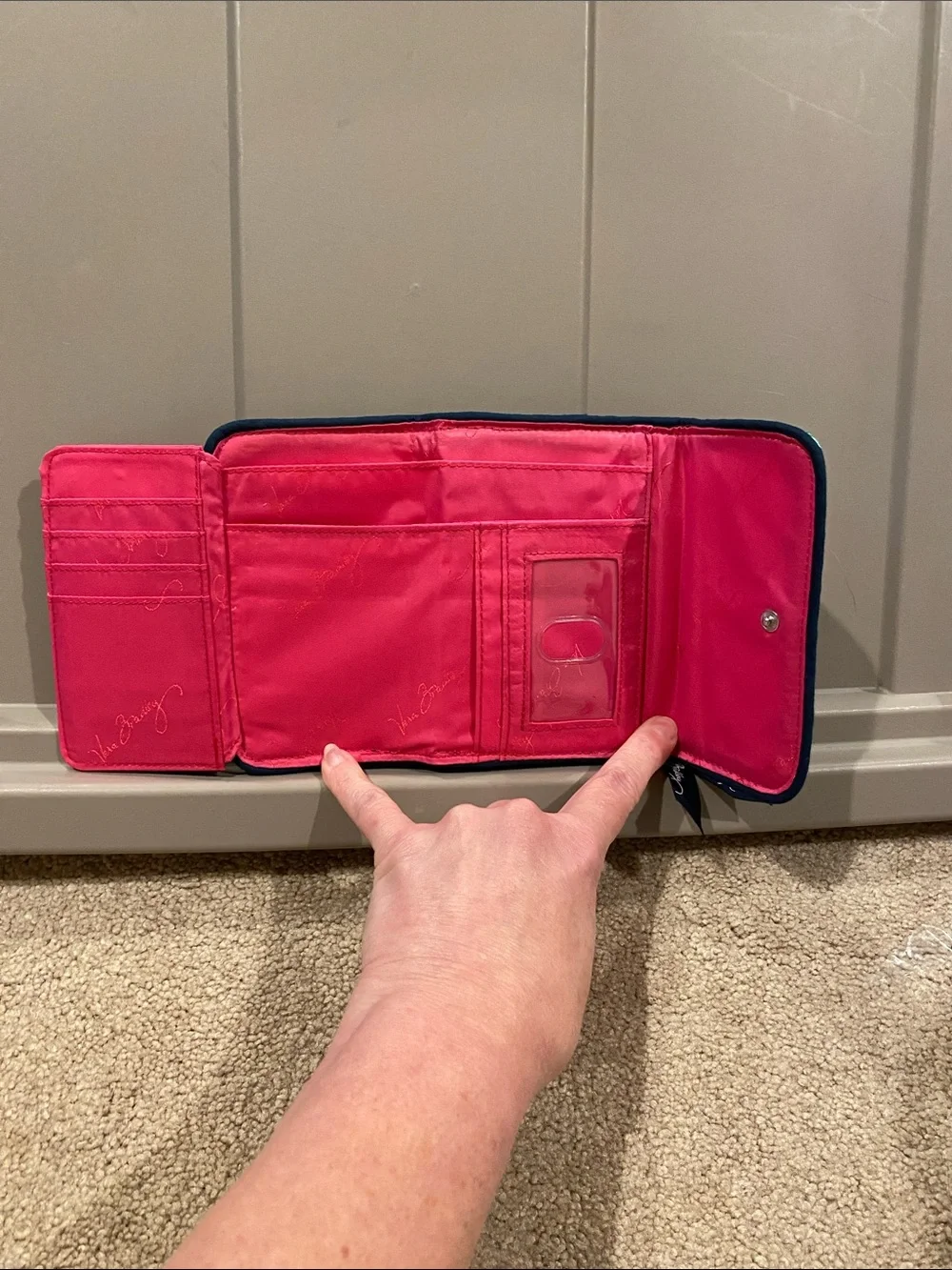 Vera Bradley Trifold Wallet. NWOT. Petal Paisley
